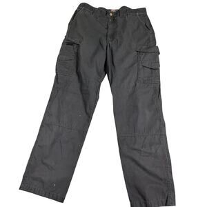 Men's Tru Spec Black Cargo Pants Size 36x34  GOOD